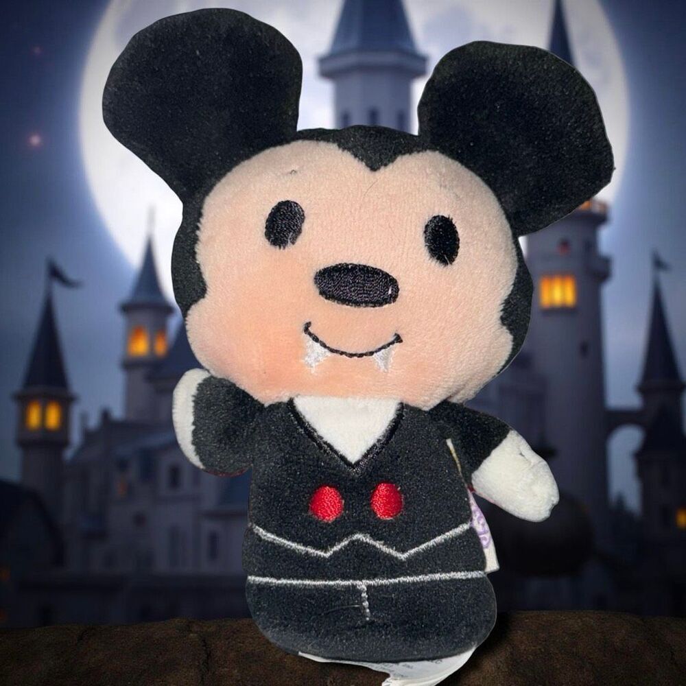 Hallmark Itty Bitty Disney Halloween  Vampire Micky Mouse 3.5”. P16